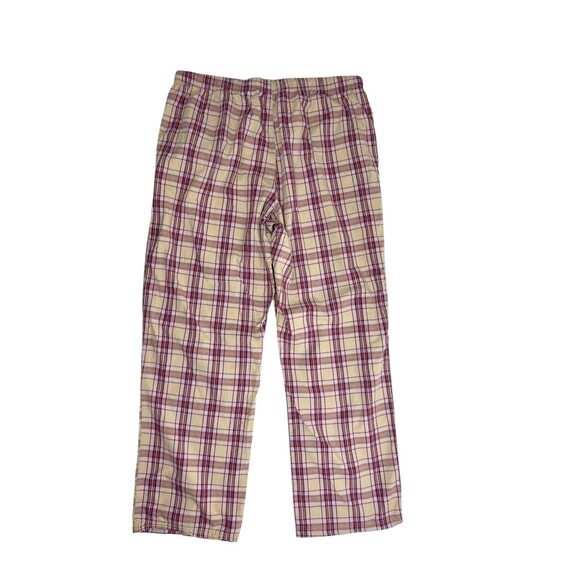 Gap Men’s Plaid Cotton Drawstring Pajama Pants Khaki Red Preppy Sleep Lounge XL - Picture 11 of 11
